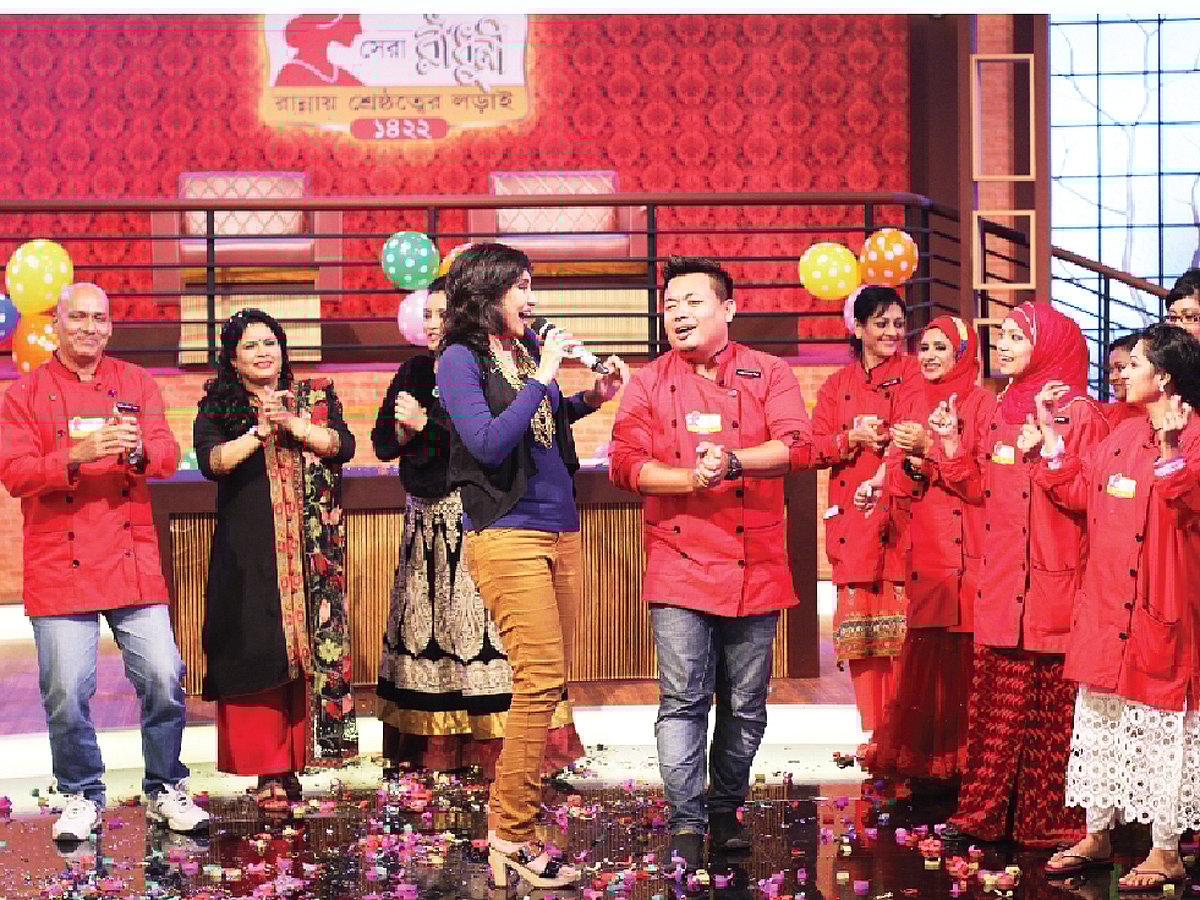 সেরা রাঁধুনি ১৪২২ অনুষ্ঠানের একটি দৃশ্য। ছবি: সংগৃহীত