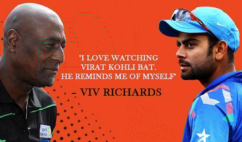 ভিভ রিচার্ডসের ছায়া কোহলিতে! ফাইল ছবি