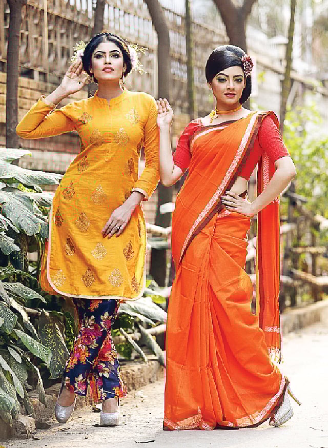 খেঁাপা সাজানো হয়েছে জিপসি ও ডালিয়া ফুলে