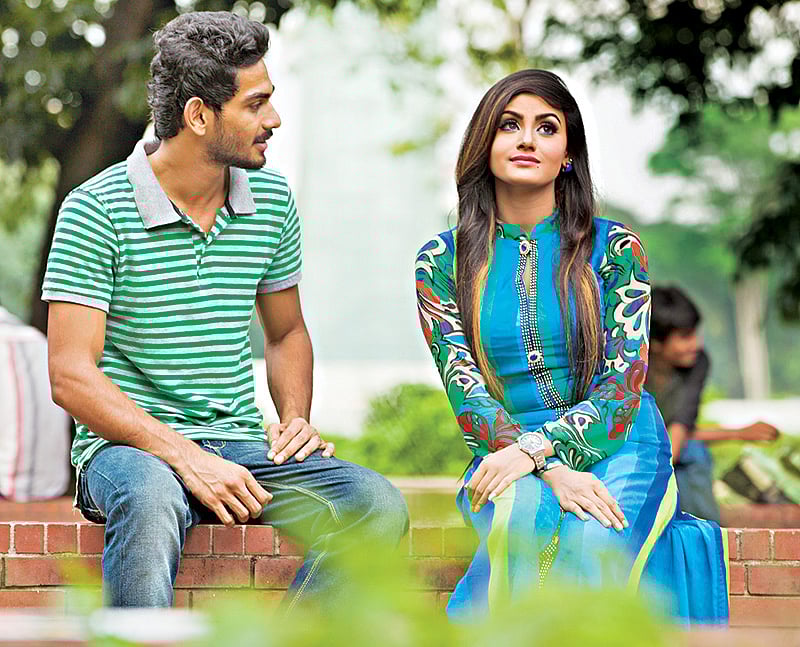 মডেল: বৃষ্টি ও তানজিম। ছবি: প্রথম আলো