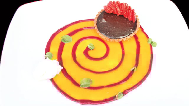 স্ট্রবেরির সঙ্গে চকলেট টার্ট