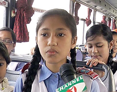 শামসুন্নাহার শতাব্দী, যার কল্যাণে বাস পেলেন নারী যাত্রীরা l ছবি: সংগৃহীত