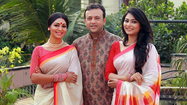 নাটকের দৃশ্য প্রভা, রিয়াজ ও নাবিলা