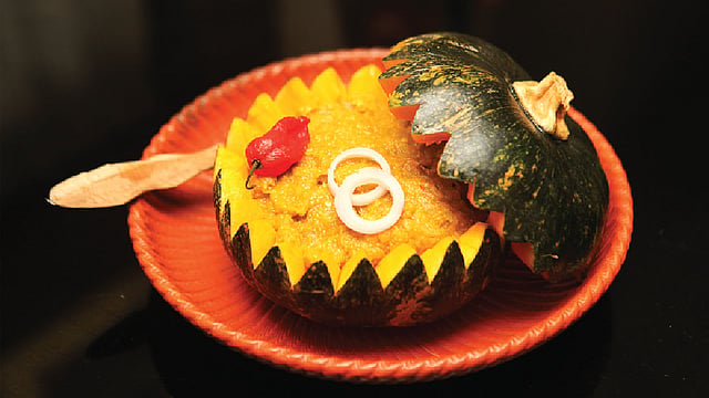 মিষ্টিকুমড়া-গাজরের ভর্তা