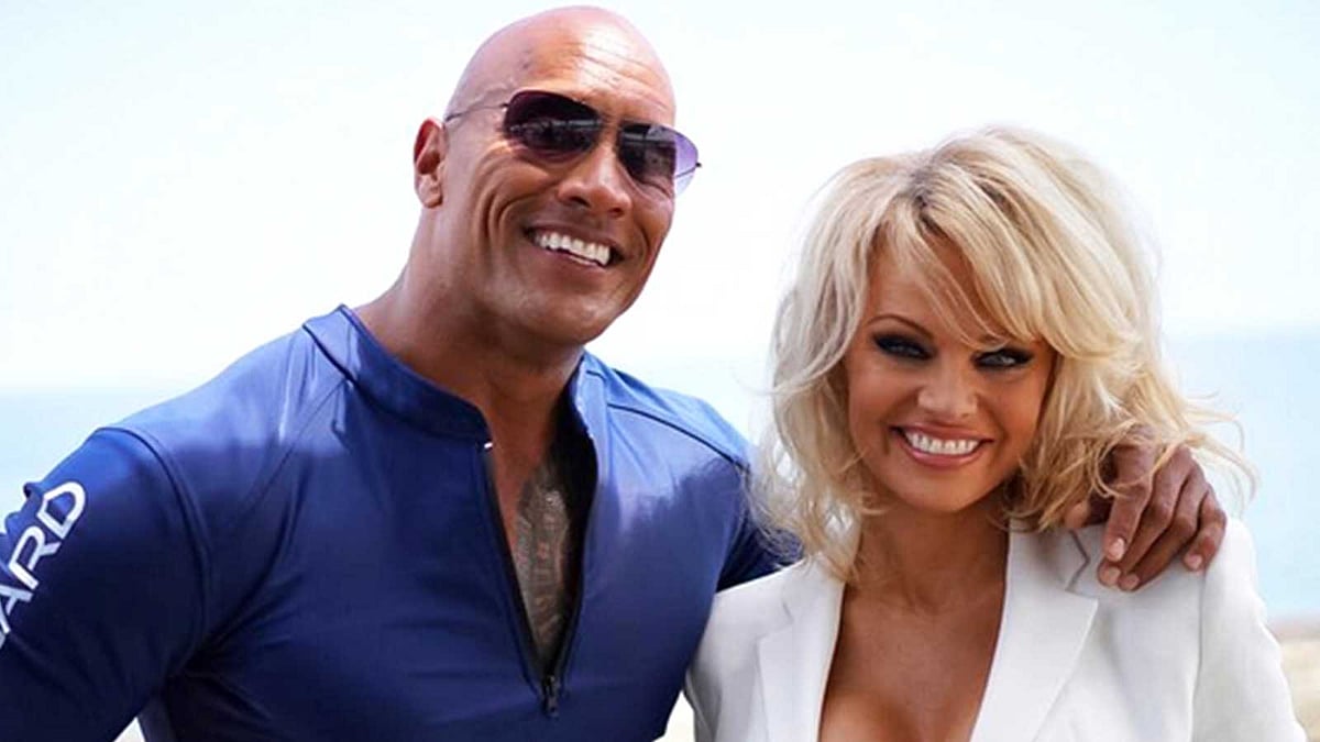 ডোয়েন জনসনের সঙ্গে পামেলা অ্যান্ডারসন