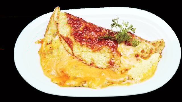 চিজ টমেটো অমলেট