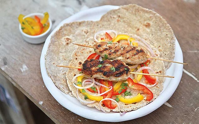 ওটস চাপাতির চিকেন শর্মা