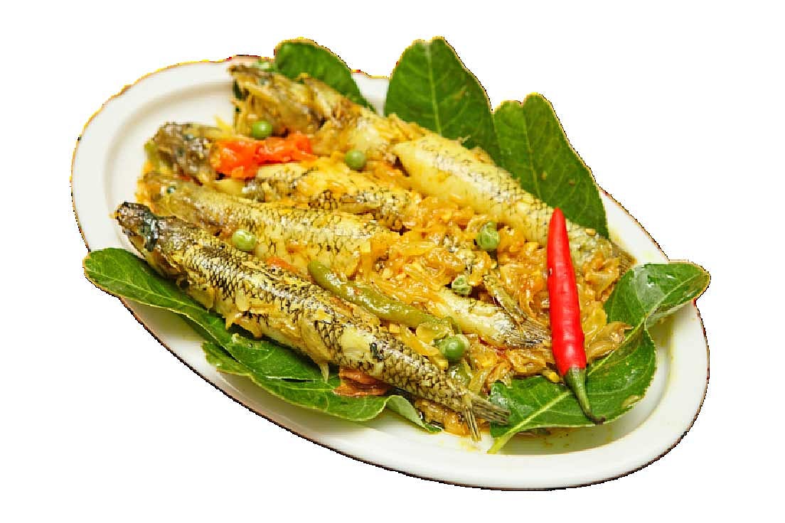 লেবুপাতায় বেলে মাছ ছবি: খালেদ সরকার