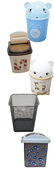 শুকনো ও ভেজা—এই দুই ধরনের আবর্জনার জন্য রয়েছে আলাদা বিন। ছবি: নকশা