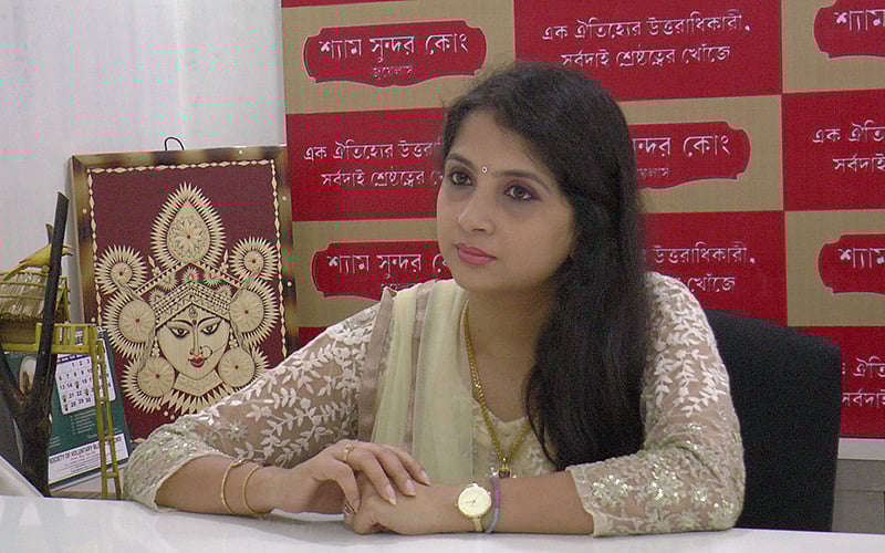 আগরতলায় কৌশিকী চক্রবর্তী। ছবি: দেবাশিস রায়।