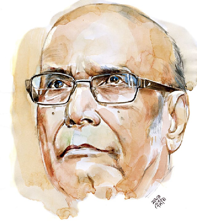 সৈয়দ শামসুল হক (২৭ ডিসেম্বর ১৯৩৫—২৭ সেপ্টেম্বর ২০১৬), প্রতিকৃতি: মাসুক হেলাল