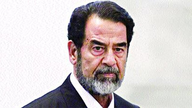 সাদ্দাম হোসেন। ফাইল ছবি