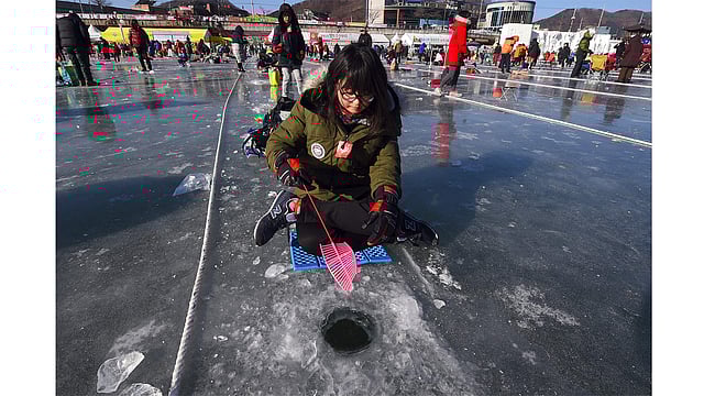তিন সপ্তাহব্যাপী চলবে মাছ ধরার এ উৎ​সব। ছবি: এএফপি