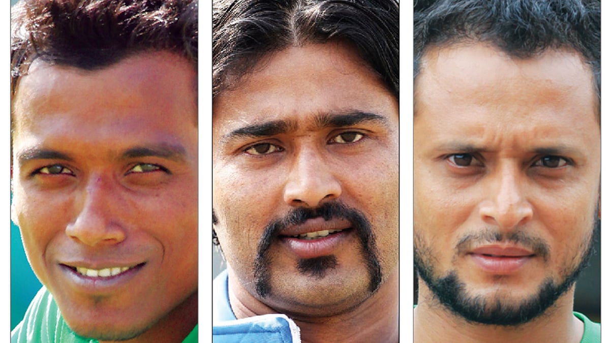 রুবেল হোসেন, শাহাদাত হোসেন ও আরাফাত সানি