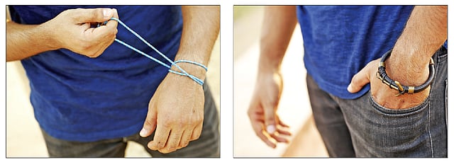 িফতা, কাঠ, চামড়ার পাশাপাশি ধাতব ব্রেসলেটও দেখা যায়