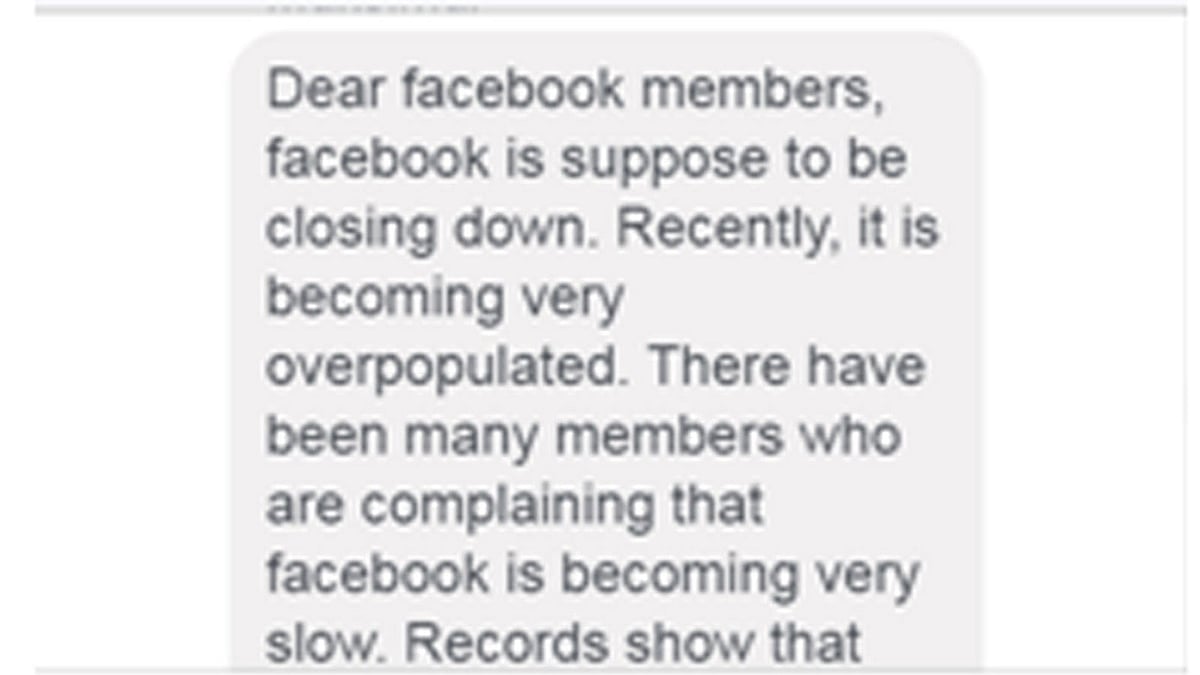 ফেসবুকে হোক্স।