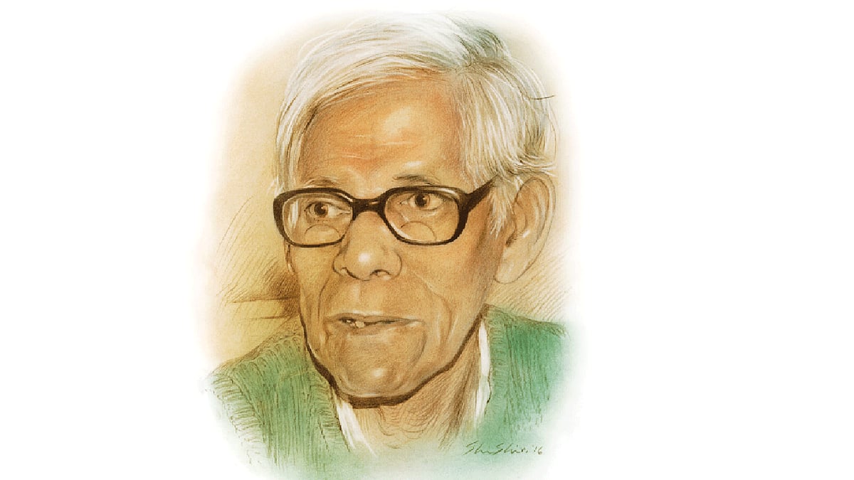 সরদার ফজলুল করিম (১ মে ১৯২৫—১৫ জুন ২০১৪), প্রতিকৃতি: শিশির ভট্টাচার্য্য