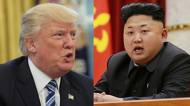 মার্কিন প্রেসিডেন্ট ডোনাল্ড ট্রাম্প ও উত্তর কোরিয়ার নেতা কিম জং উন
