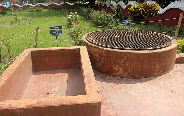 কুঠিবাড়ির চৌবাচ্চা। ছবি: তৌহিদী হাসান