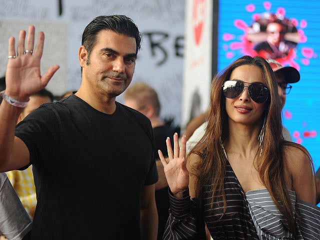 আরবাজ খান ও মালাইকা অরোরা। ছবি: এএফপি