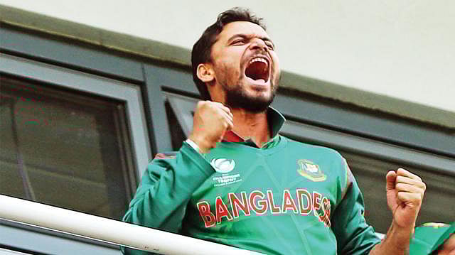 নিউজিল্যান্ডকে হারানোর পর। সরল, প্রাণবান ও কঠিন মাশরাফি মর্তুজা