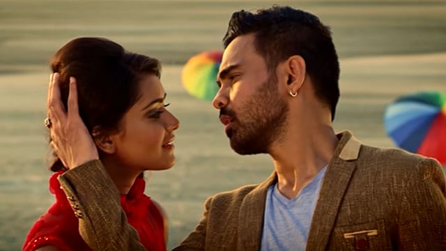 গত বছর হাবিবের একটি গানের ভিডিও মডেল হিসেবে কাজ করেন তানজিন তিশা। ছবি: সংগৃহীত