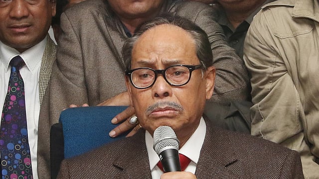 এইচ এম এরশাদ । ফাইল ছবি