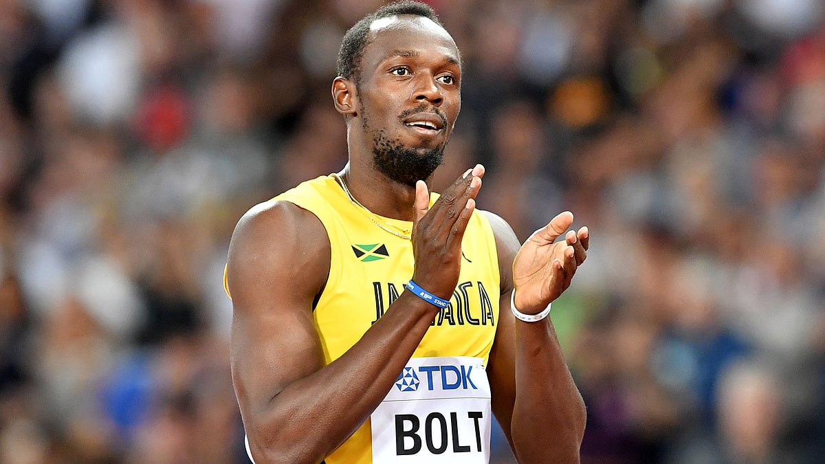 শেষ দৌড়টা আজ দৌড়াবেন বোল্ট। ছবি: এএফপি