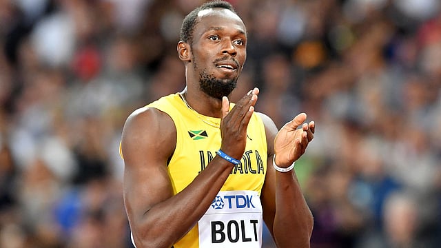 শেষ দৌড়টা আজ দৌড়াবেন বোল্ট। ছবি: এএফপি