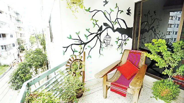 অন্দর সজ্জায় গামছার ব্যবহার উজ্বলতা আনবে। কৃতজ্ঞতা: সাবিহা কুমু