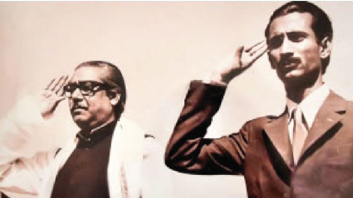 বঙ্গবন্ধু ও শেখ ফজলুল হক মণি। ছবি: সংগৃহীত