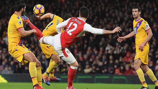 এ রকম দর্শনীয় ১০টি গোল পুসকাস পুরস্কারের জন্য মনোনীত হয়েছে। ছবি এএফপি।