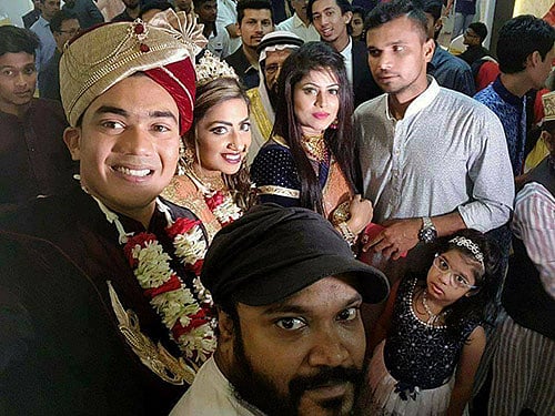 ওয়ানডে অধিনায়ক মাশরাফি বিন মুর্তজাও ছিলেন তাসকিনের বিশেষ দিনে। ছবি: ফেসবুক থেকে সংগৃহীত