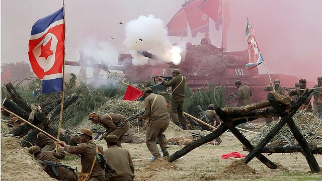 কোরীয় যুদ্ধের একটি মুহূর্ত। ছবি: এএফপি