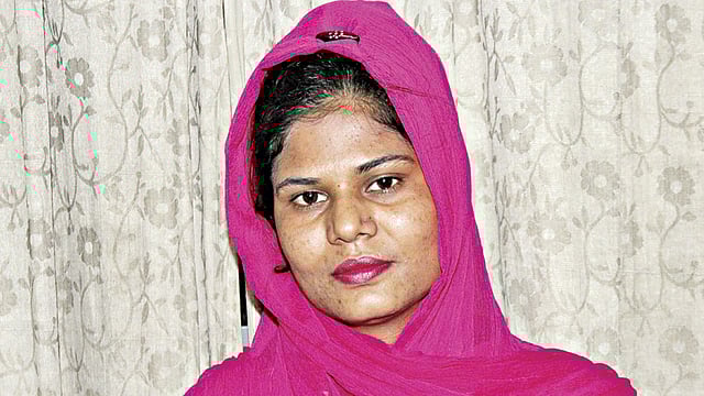 রূপার ছোট বোন পপি খাতুন ছবি: সোয়েল রানা