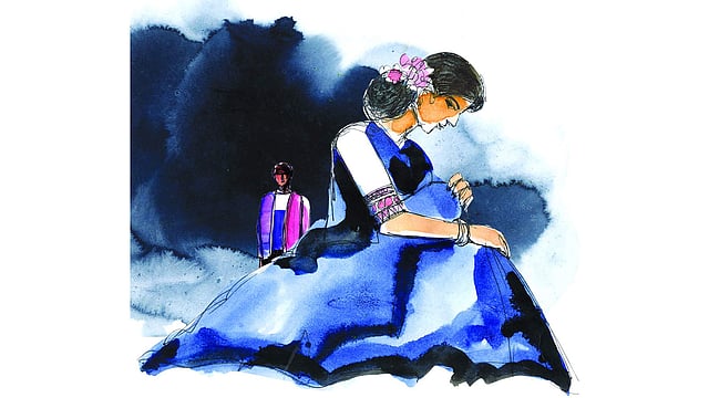 বিয়ের প্রাচীন ইতিহাসের সঙ্গে জড়িয়ে আছে নানা রীতি-রেওয়াজ। অলংকরণ: মাসুক হেলাল