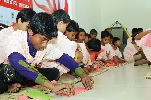 শিশুদের নিয়েও আয়োজন ছিল উৎসবে