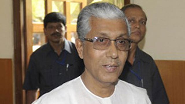 ত্রিপুরার মুখ্যমন্ত্রী মানিক সরকার। ছবি: এএফপি