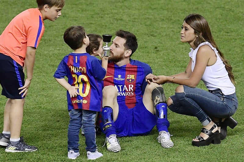 মেসি-পরিবারের পঞ্চম সদস্য আসছে শিগগিরই। ফাইল ছবি
