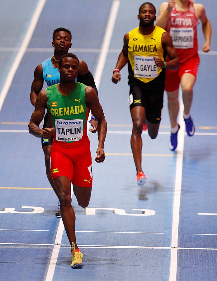 সবার আগে দৌড় শেষ করেও লাভ হলো না ট্যাপলিনের। ছবি: রয়টার্স