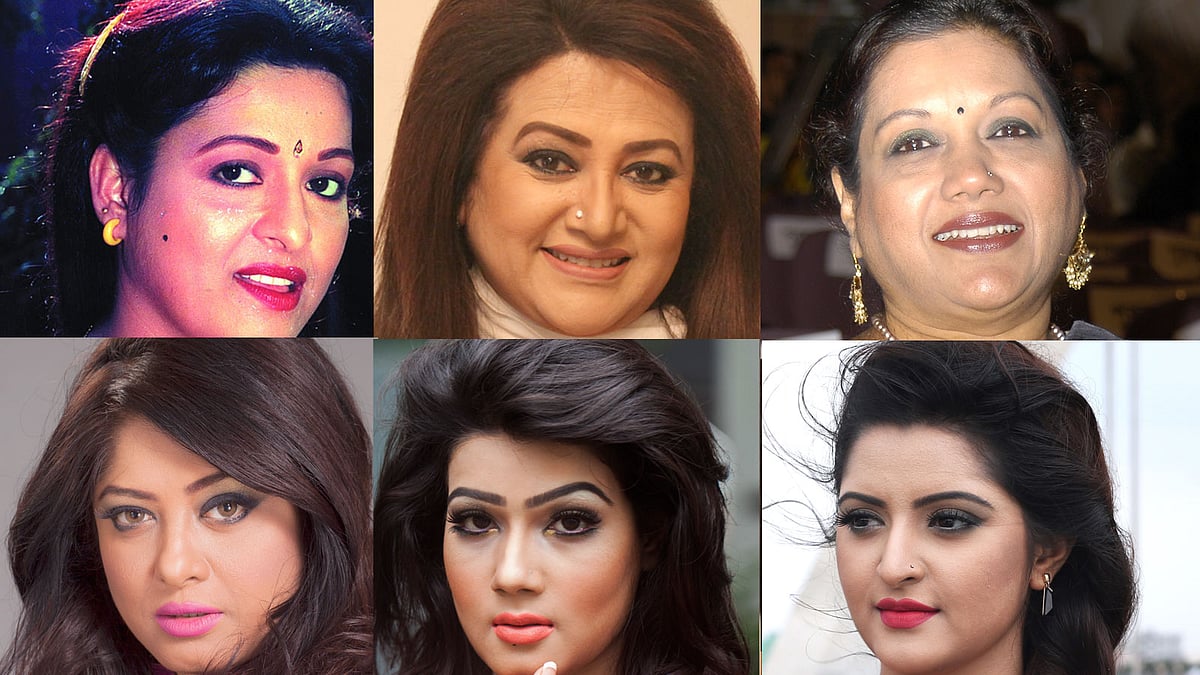 শাবানা, ববিতা, কবরী, মৌসুমী, মাহি ও পরীমনি