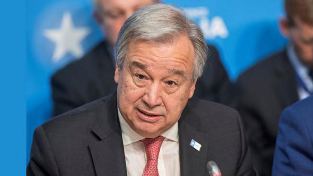 জাতিসংঘ মহাসচিব আন্তোনিও গুতেরেস।