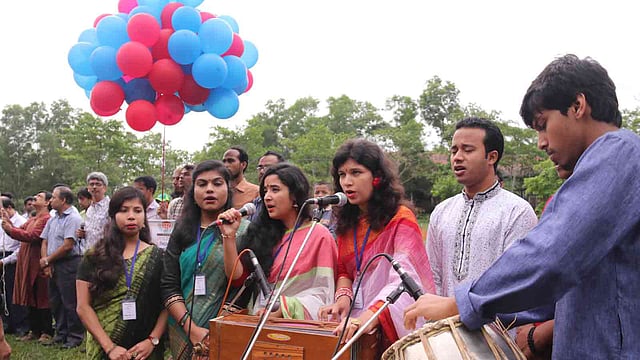 সিলেটে চলছে ‘এইচএসবিসি প্রথম আলো ভাষা প্রতিযোগ-২০১৮’। ছবি: আনিস মাহমুদ