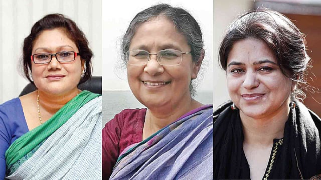 সালমা আলী, মালেকা বানু ও সারা হোসেন