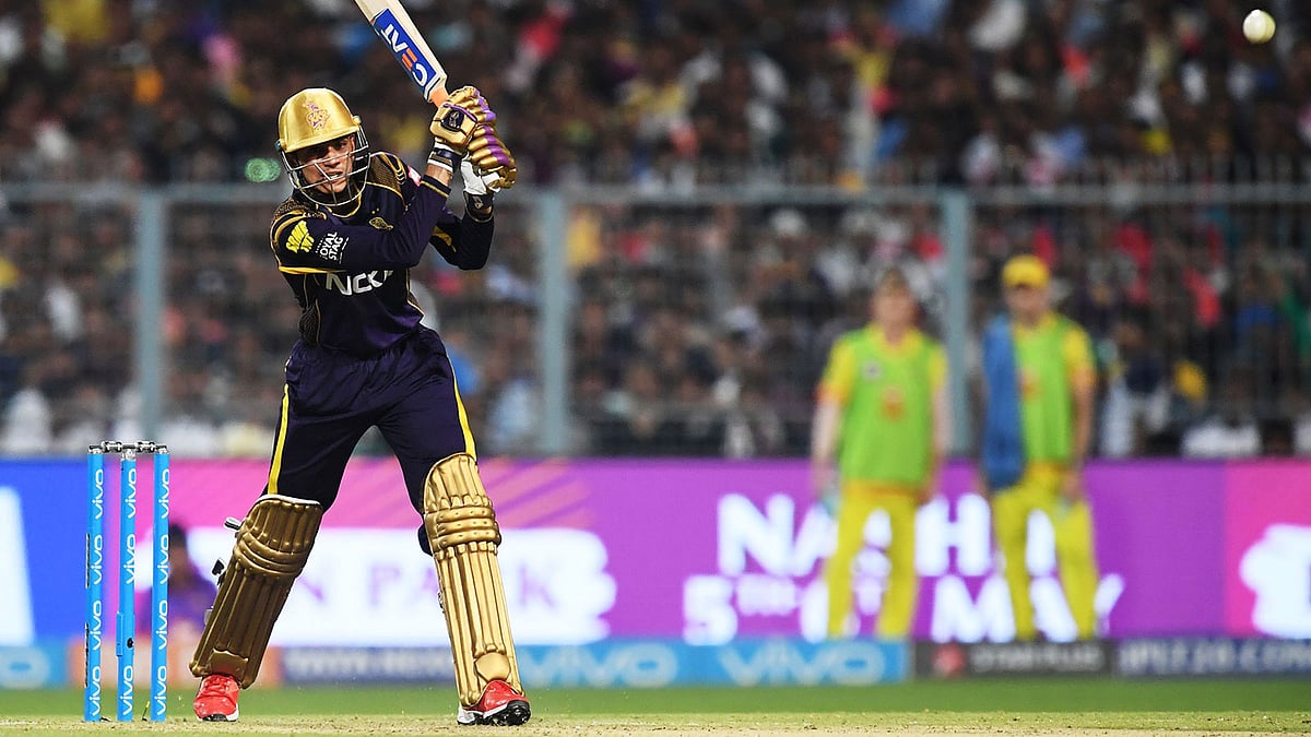 দারুণ এক ইনিংসে কলকাতাকে জেতান গিল। ছবি: এএফপি