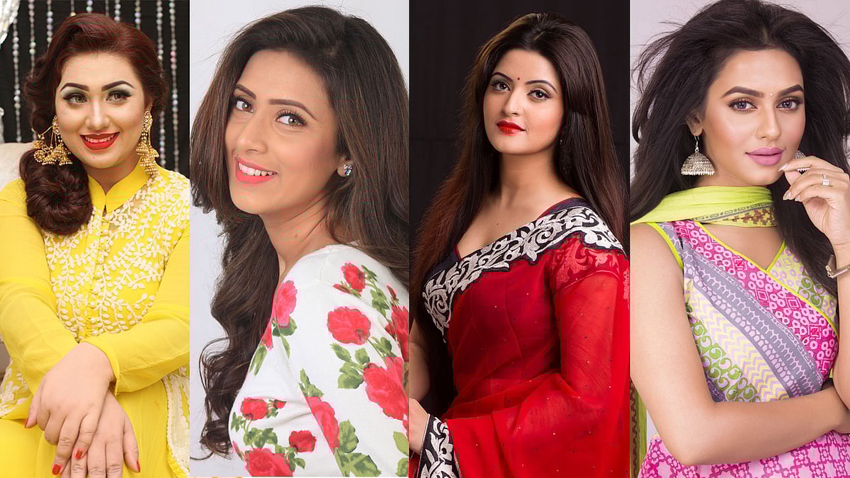 অপু বিশ্বাস, বিদ্যা সিনহা মিম, পরীমনি ও নুসরাত ফারিয়া