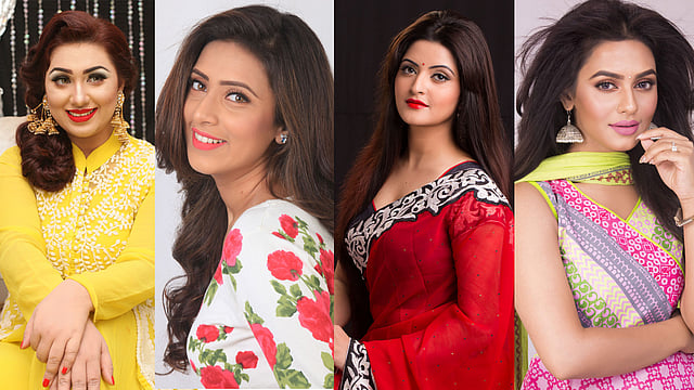 অপু বিশ্বাস, বিদ্যা সিনহা মিম, পরীমনি ও নুসরাত ফারিয়া