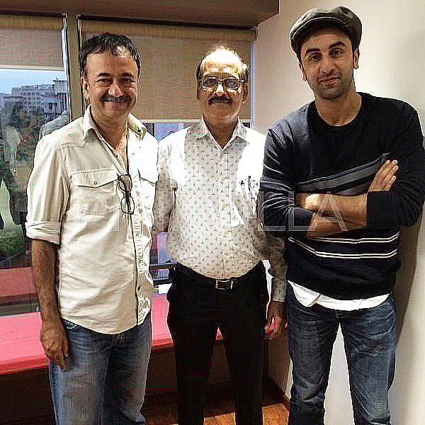 ‘সঞ্জু’ ছবির পরিচালক রাজকুমার হিরানি, সুরেশ মুরকে ও রণবীর কাপুর