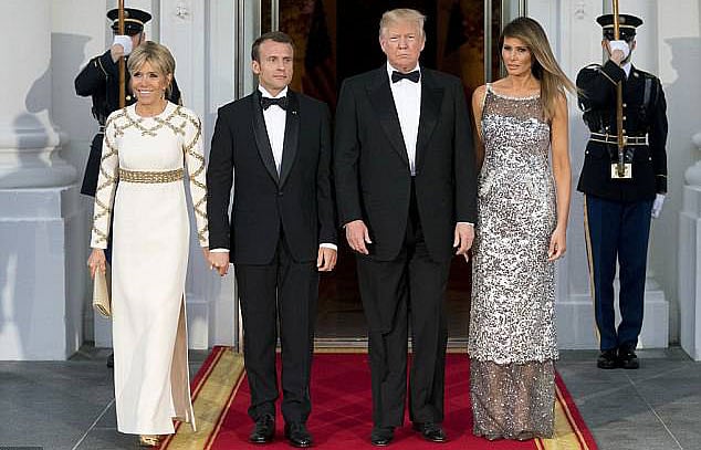 মার্কিন প্রেসিডেন্ট ডোনাল্ড ট্রাম্পের স্ত্রী মেলানিয়া ট্রাম্প হোয়াইট হাউসে বন্দী জীবন যাপন করছেন বলে মন্তব্য করেছেন ফ্রান্সের ফার্স্ট লেডি লরা ব্রিগেট মাখোঁ। ছবি: সৌজন্য