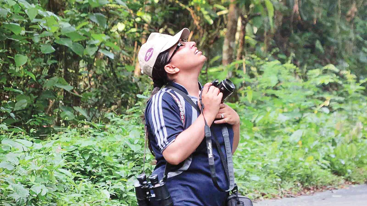 জেনিফার আজমিরী। পাখির কষ্ট তাঁকে ভাবায়।  ছবি: সংগৃহীত